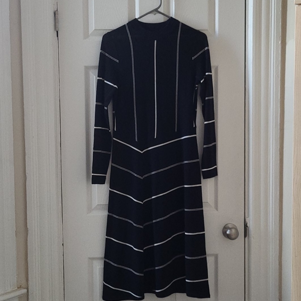 Jigsaw Wool Striped Dress